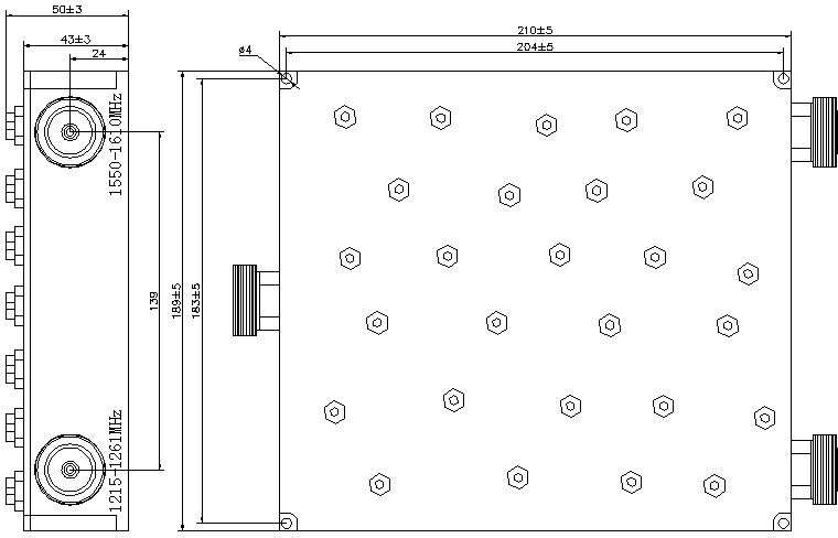 Diplexer-RF Filters-DCI-DP12151550-DF