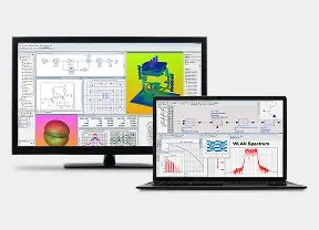 Screens displaying CST, EMPro, and ADS software used for electromagnetic simulation and RF design